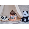 Плюшена панда възглавничка 2 в 1, 30 см