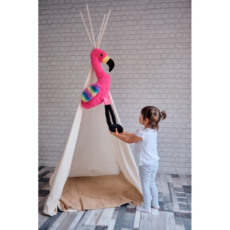 Плюшено фламинго гигант в розово