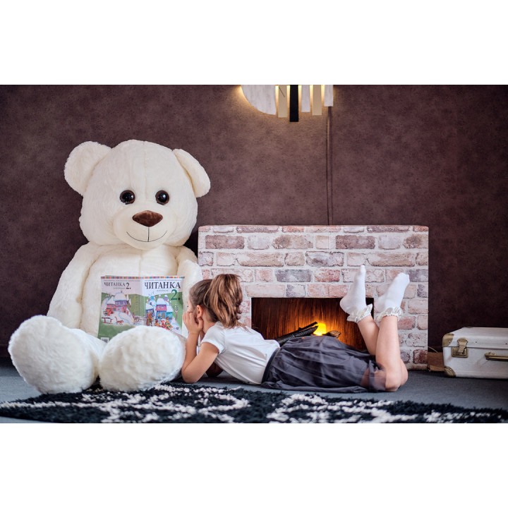 Плюшен мечок с дълги крака, екрю, 200 см