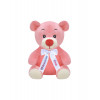 Плюшено мече с надписана панделка, розово, 15 см