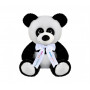 Плюшена панда с надписана панделка, 30 см