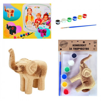 Комплект за творчество - Фигурка слонче 