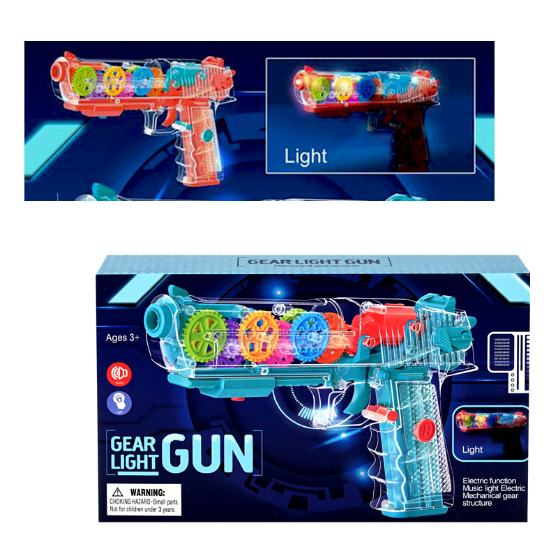 Прозрачен пистолет на батерии