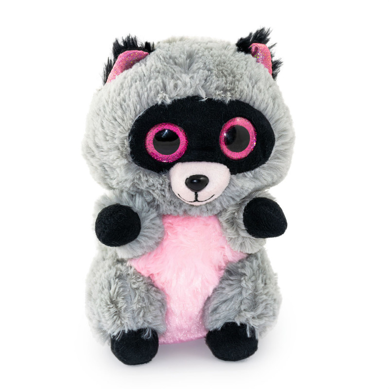 Плюшен енот, сив, 23 см