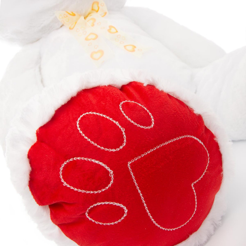 Плюшен мечок супер гигант в бяло