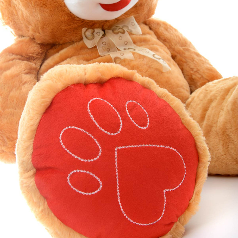 Плюшено мече гигант, кафяво, 150 см