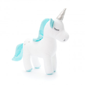 Плюшен еднорог Ири, син, 30 см