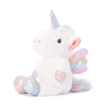 Плюшен еднорог Ава с блестящи крила, 45 см