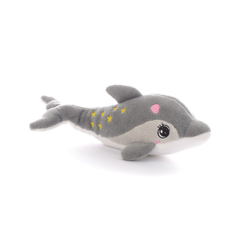 Плюшен делфин Тито със звук, сив, 22 см