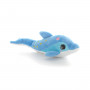 Плюшен делфин Тино със звук, син, 22 см