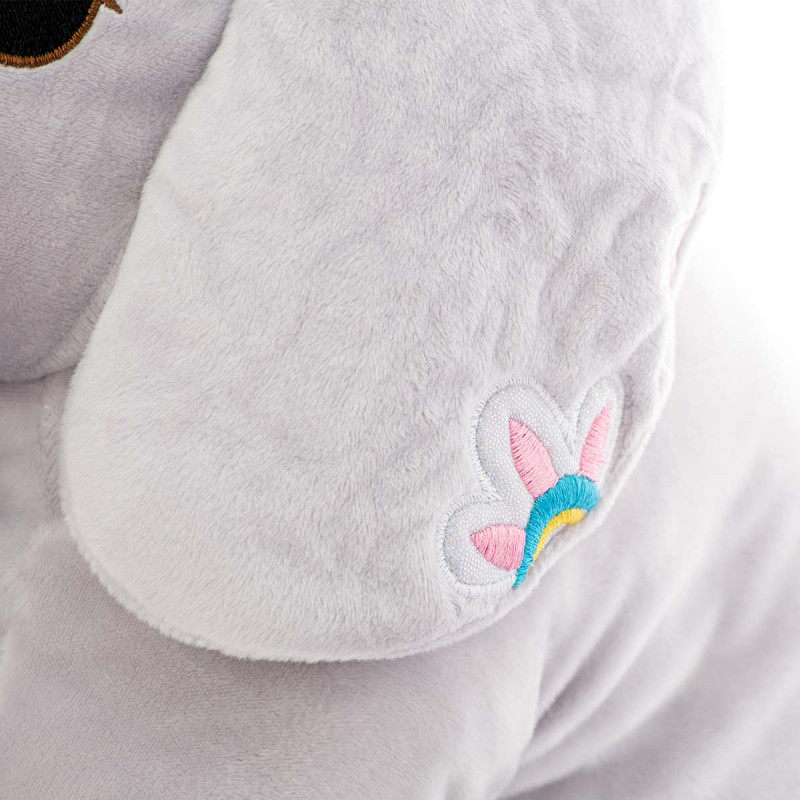 Плюшен слон Ачо, сив, 40 см