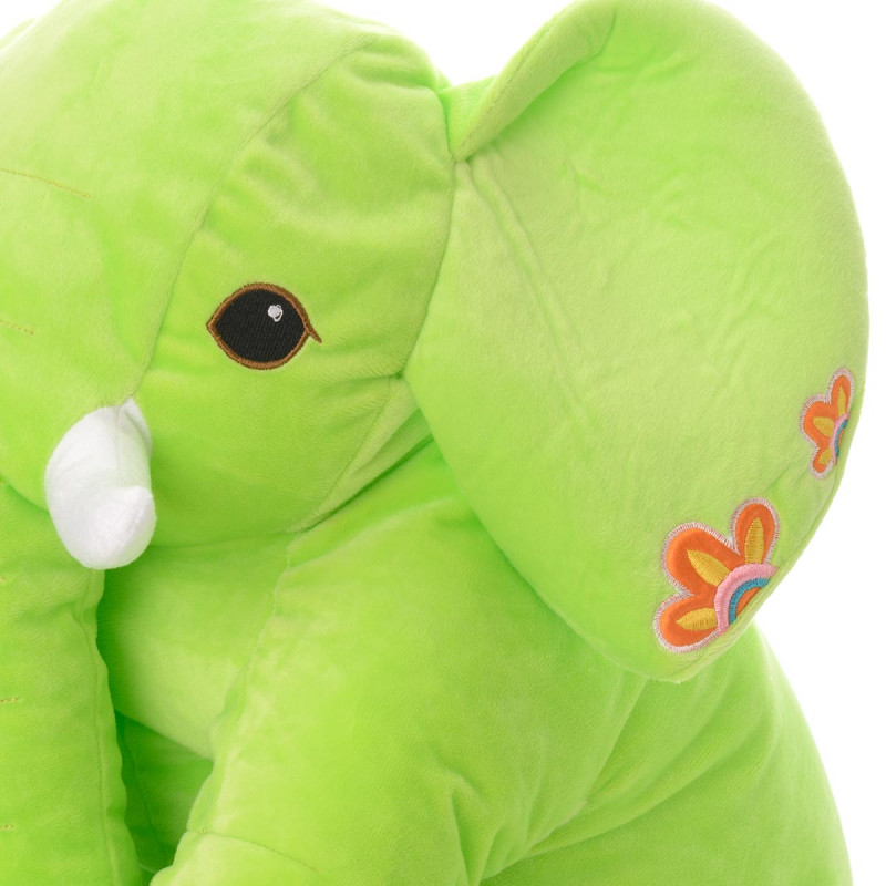 Плюшен слон Павел, зелен, 60 см