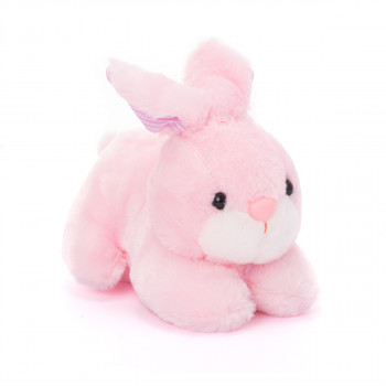Плюшено зайче в розово 