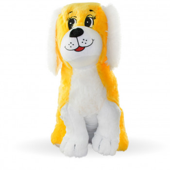Плюшено куче с дълги уши, жълто, 50 см