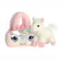 Плюшена играчка Аврора - Еднорог в чантичка, 20 см