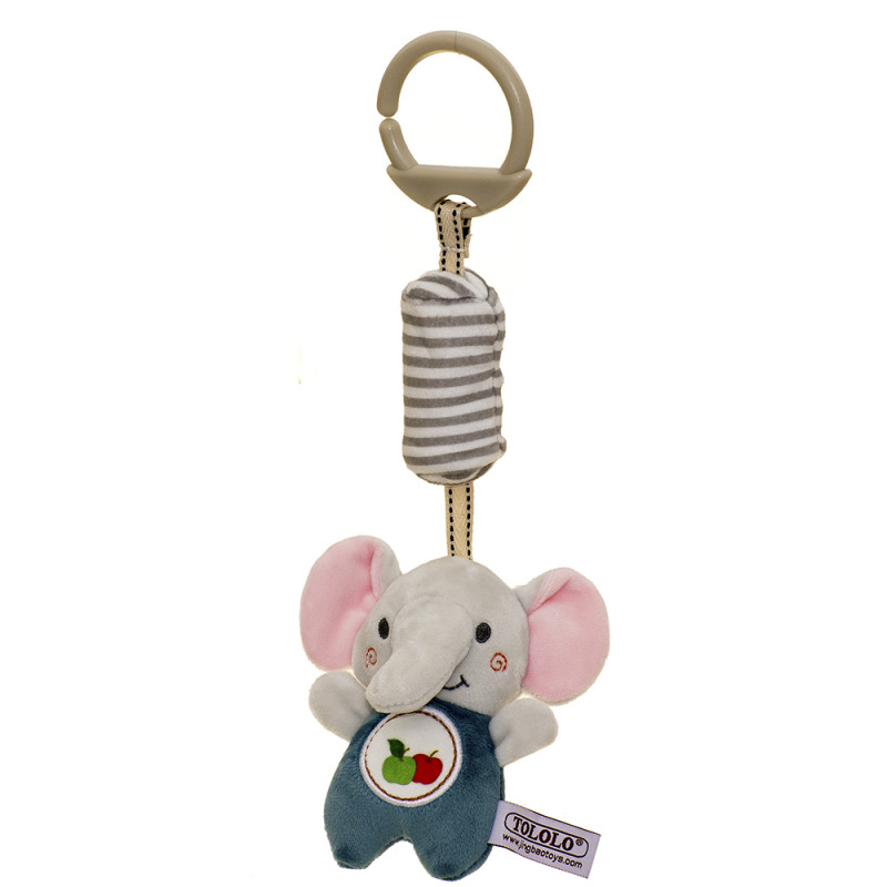 Подаръчен комплект за бебе момче - Дрънкалка Слонче