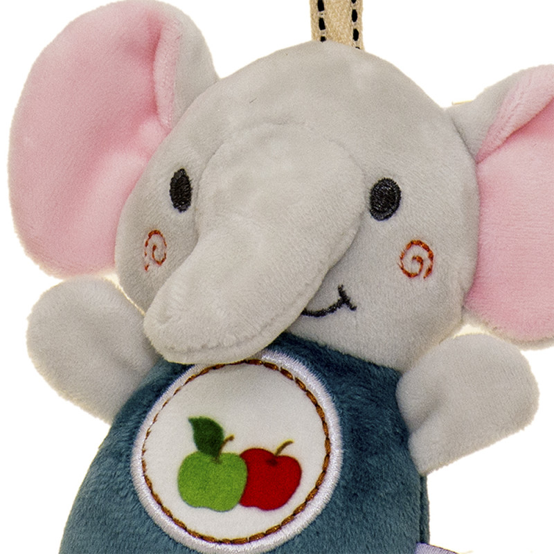 Подаръчен комплект за бебе момче - Дрънкалка Слонче