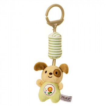 Бебешка дрънкалка за закачане с кученце