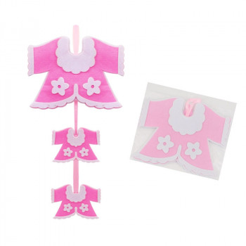 Апликация за стена - Розова бебешка блузка