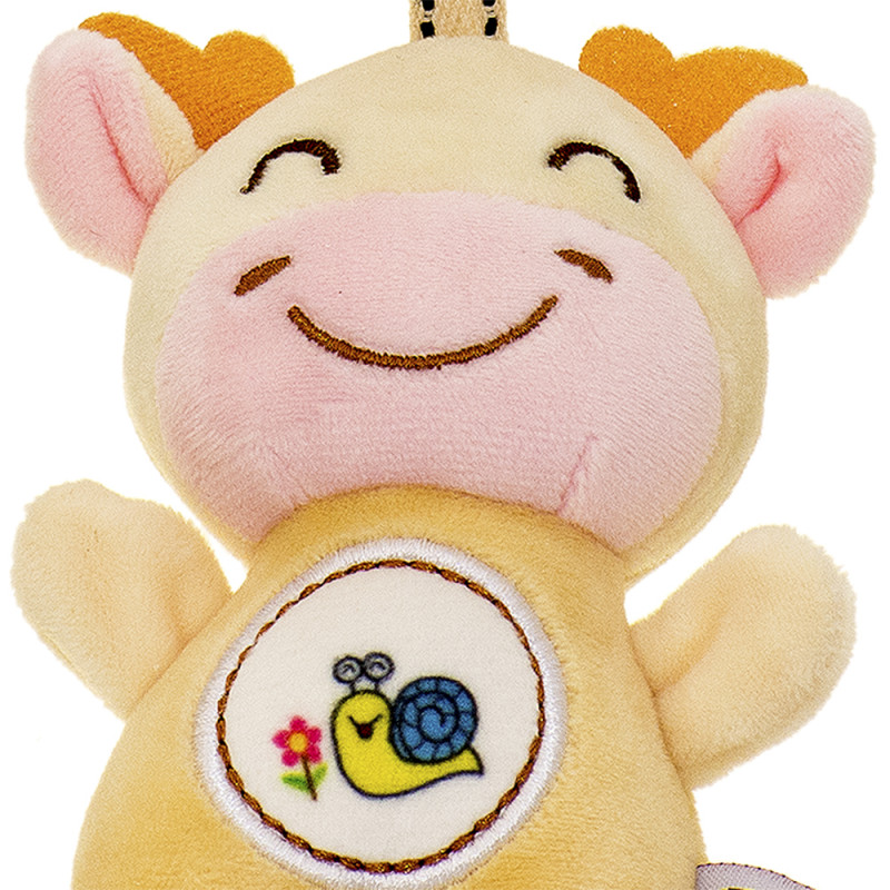 Бебешка дрънкалка за закачане с кравичка