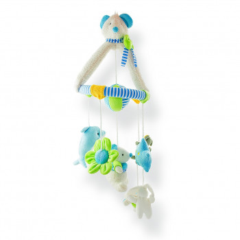 Бебешка плюшена въртележка с дрънкалки, 60 см