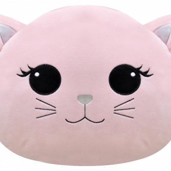 Плюшена възглавничка коте в розово