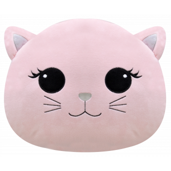 Плюшена възглавничка коте в розово