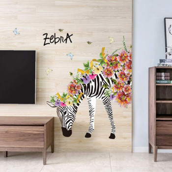 Стикер за лепене Зебра