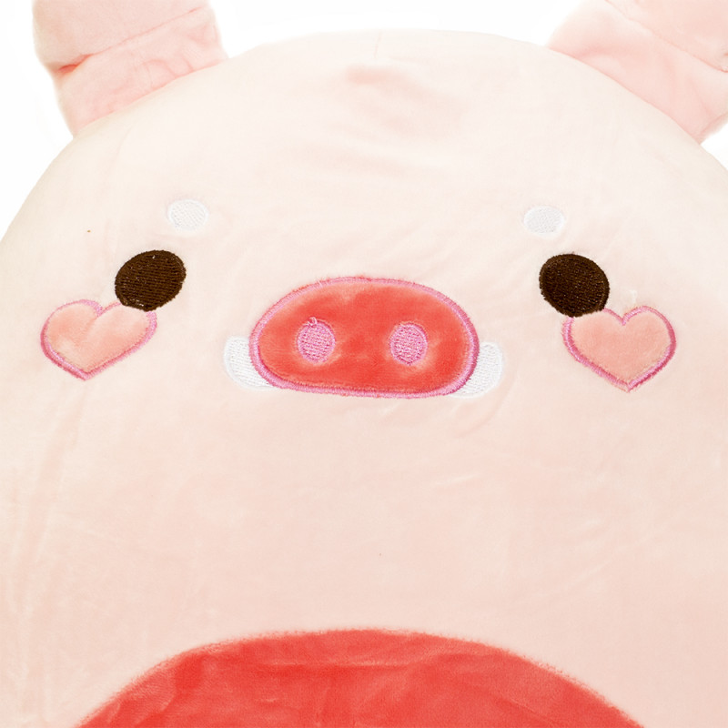 Плюшена възгланичка прасенце, 40 см + одеалце