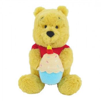 Плюшена играчка Мечо Пух с къпкейк, 17 см