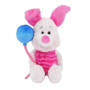 Плюшена играчка Прасчо с балон, 17 см