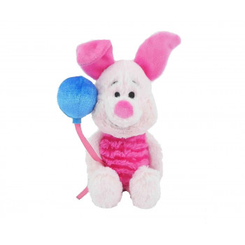 Плюшена играчка Прасчо с балон, 17 см