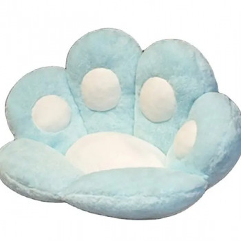 Плюшено кресло лапа, синьо