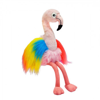 Плюшено фламинго с пъстри криле