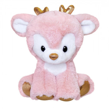 Плюшен Северен Елен Aurora, розов, 16 см