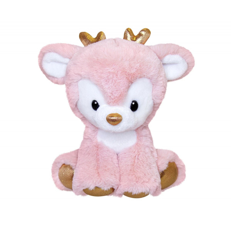 Плюшен Северен Елен Aurora, розов, 16 см