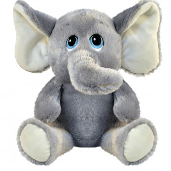Плюшен слон със сини очи
