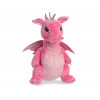 Плюшен дракон Aurora, розов, 30 см