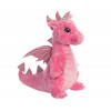 Плюшен дракон Aurora, розов, 30 см