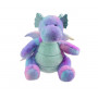 Плюшен дракон Aurora, лилав, 22 см