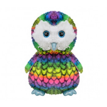 Плюшен бухал, цветен, 40 см