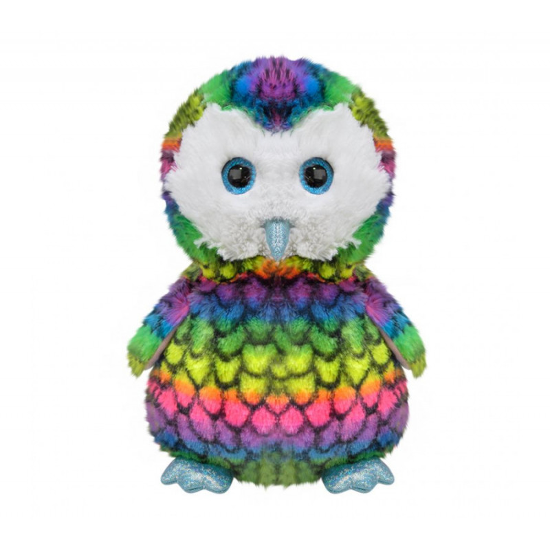 Плюшен бухал, цветен, 40 см