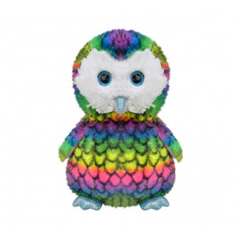 Плюшен бухал, цветен, 23 см
