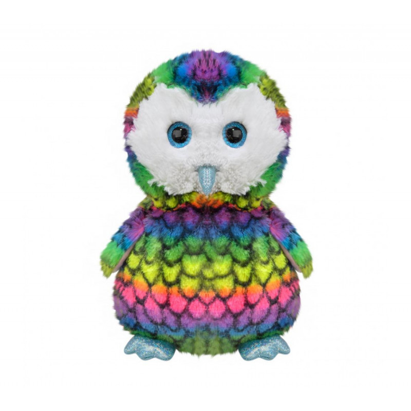 Плюшен бухал, цветен, 23 см
