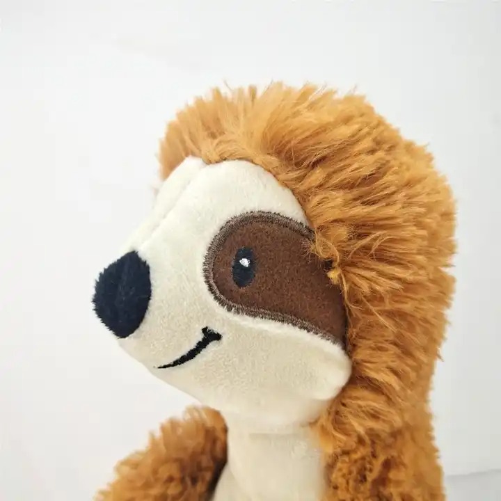 Плюшена играчка ленивец, кафяв, 25 см