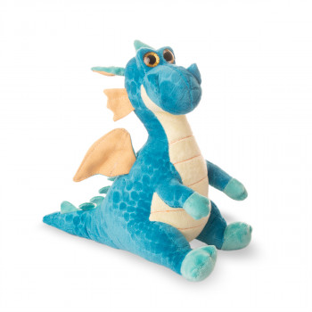 Плюшен дракон Стан, син, 25 см