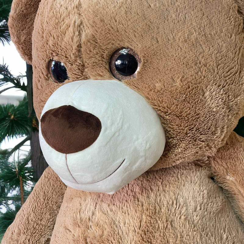 Плюшен мечок мега гигант, кафяв, 200 см