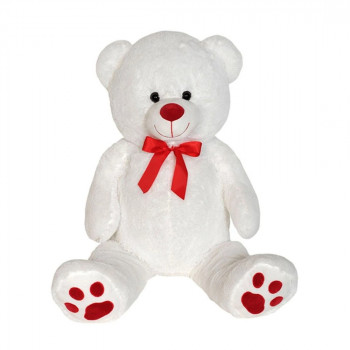Плюшена играчка Мече, бяло, 100 см