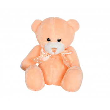 Плюшена играчка мече, оранжево, 15 см