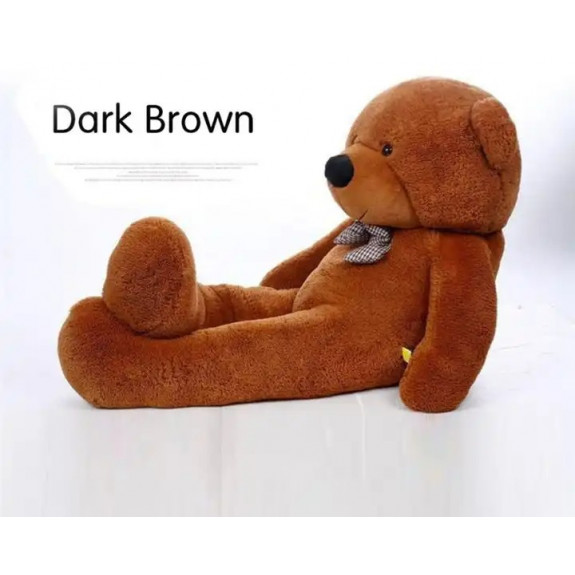 Плюшен мечок, тъмно кафяв, 150 см